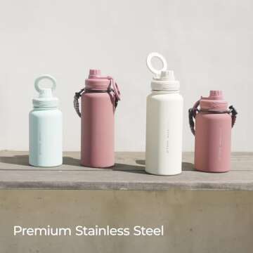 Ztar Insulated Water Bottle - Magnetic & Leak-Proof