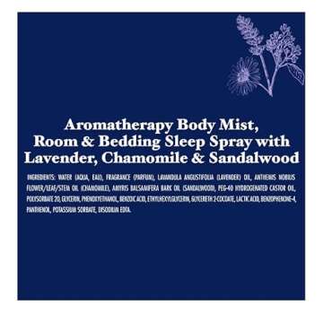 Dr Teal's Aromatherapy Set - Body Cream (8oz) and Spray (6oz) Bundle - Choose from Energy, Sleep, or Stress Relief (Sleep - Lavender, Chamomile, and Sandalwood)
