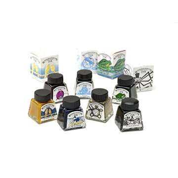 Winsor & Newton Drawing Ink, 30ml Bottle, Silver