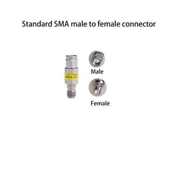 ZDTECH SMA Male to SMA Female Coaxial RF Attenuator,DC to 6.0GHz,50Ohm,2W,1-30dB Constant Attenuator...