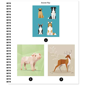 Brain Games Sticker by Number Amazing Animals 6-11 Yrs