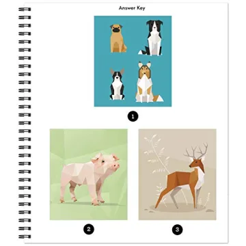 Brain Games Sticker by Number Amazing Animals 6-11 Yrs