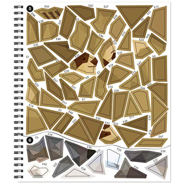 Brain Games Sticker by Number Amazing Animals 6-11 Yrs