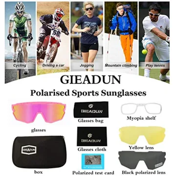 GIEADUN Sports Sunglasses for Optimal Outdoor Performance
