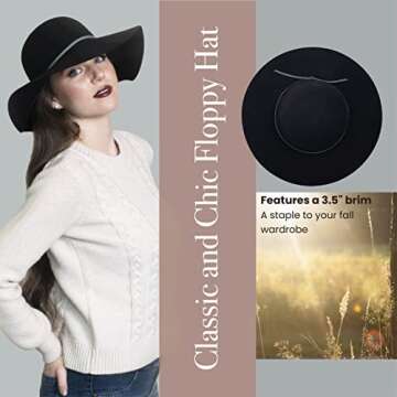 Stylish San Diego Women’s Floppy Hat with Suede Band