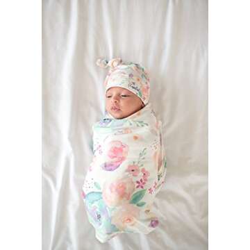 Copper Pearl Baby Beanie Top Knot Soft Bloom Hat