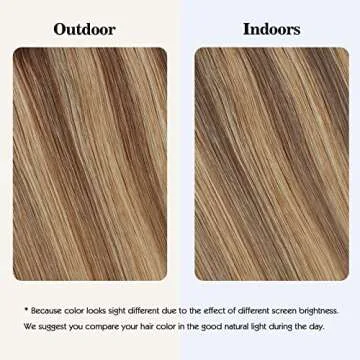 Sassina Invisible Wire Hair Extensions Real Human Hair with Transparent Wire Adjustable Size Secure Clips Natural Straight Secret Miracle Hairpiece, #P6/12 16 Inch 100 Gram