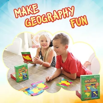 GeoToys GeoCards World Geography Flash Cards for Kids