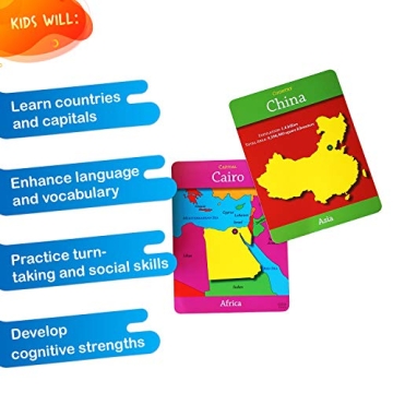 GeoToys GeoCards World Geography Flash Cards for Kids