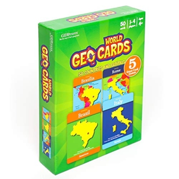 GeoToys GeoCards World Geography Flash Cards for Kids