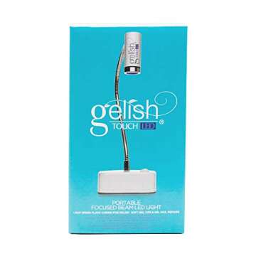 Gelish Touch LED Light - Fast 30sec Curing, Portable & Rechargeable