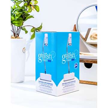 Gelish Touch LED Light - Fast 30sec Curing, Portable & Rechargeable