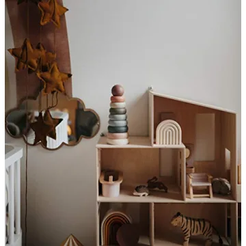 Mushie Stacking Rings Toy | Safe Danish Design for Babies