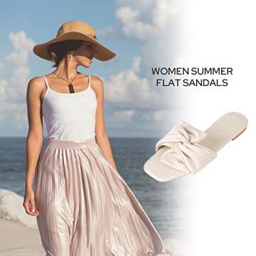 MUSSHOE Stylish Square Toe Bowknot Sandals for Summer