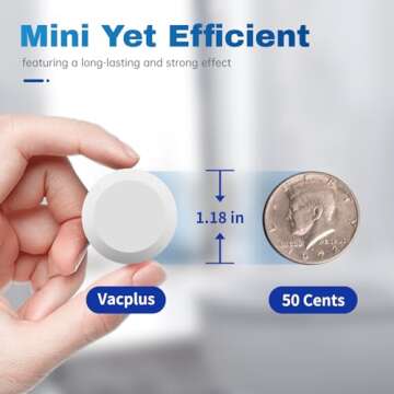 Vacplus Toilet Bowl Cleaner Tablets 12 PACK, Automatic Toilet Bowl Cleaners with Bleach for Deodoriz...