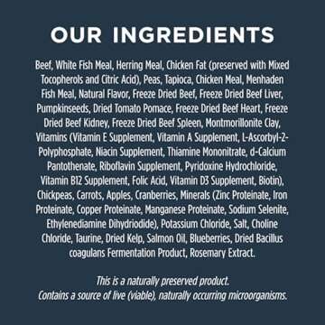 Instinct Raw Boost, Natural Dry Dog Food with Freeze Dried Pieces, High Protein, Grain Free Recipe - Real Beef, 20 lb. Bag