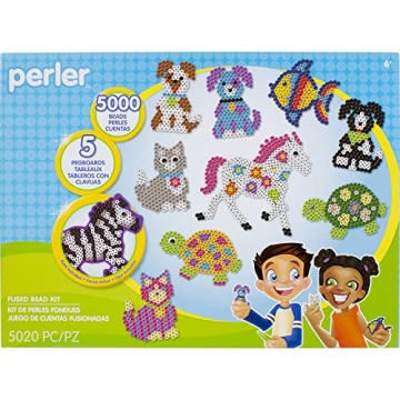 Perler Pet Parade Craft Kit for Kids, 5020 Pcs Included