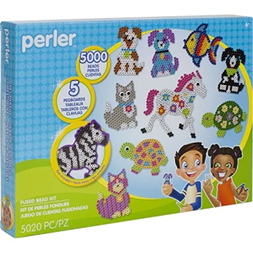 Perler Pet Parade Craft Kit for Kids, 5020 Pcs Included