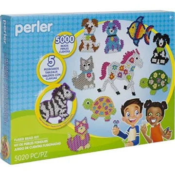 Perler Pet Parade Craft Kit for Kids, 5020 Pcs Included