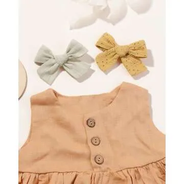 20pcs Baby Girl Hair Bows Clips Fully Lined Barrettes Hair Accessories for Little Girls Toddler Kids Teens