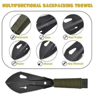 Yeacool Camping Trowel - Lightweight Multi-Function Tool