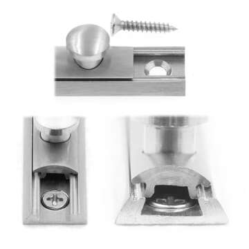 Prime-Line U 10306 Surface Bolt for Child and Pet Safety