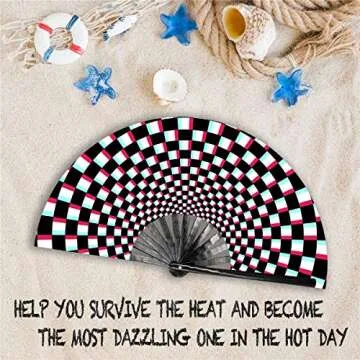 Zolee Rave Folding Hand Fan - Stylish & Durable Accessory