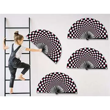 Zolee Rave Folding Hand Fan - Stylish & Durable Accessory