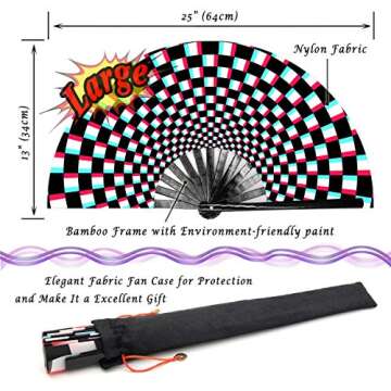 Zolee Rave Folding Hand Fan - Stylish & Durable Accessory