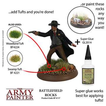 The Army Painter Battlefield Rocks Basing for Miniatures