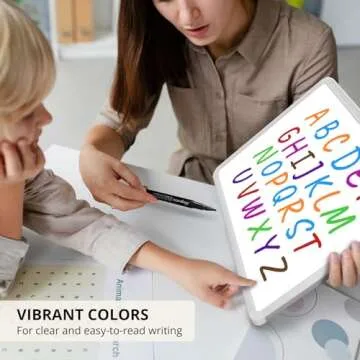 Magnetic Dry Erase Whiteboard Markers, 8 Count Colorful Fine Tip Thin Dry Erase Markers with Eraser for Home Office School Supplies-Brilliant