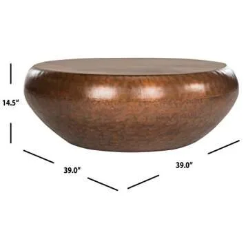SAFAVIEH Home Collection Patience Copper Coffee Table