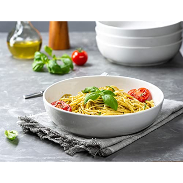 KooK Ceramic Serving Bowls - Large Capacity, Set of 4