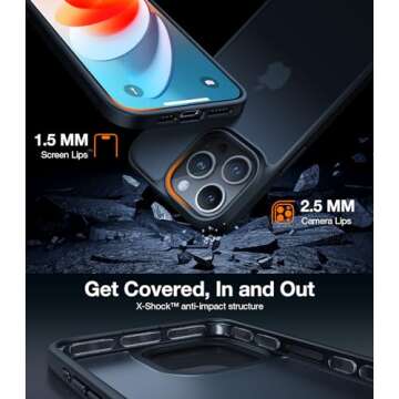 TORRAS Shockproof iPhone 13 Pro Max Case - Military Safety