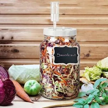 2 Pack 1 Gallon Fermentation Jars with Airtight Lids