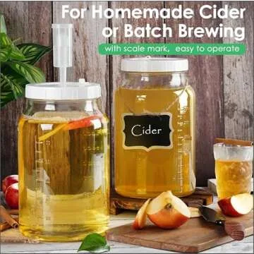 Durable 1 Gallon Fermentation Jars with Airtight Lids