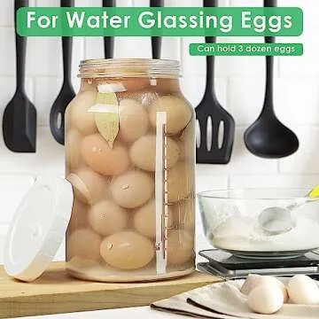 Durable 1 Gallon Fermentation Jars with Airtight Lids