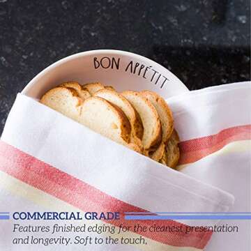 GREEN LIFESTYLE 100% Cotton Kitchen Dish Towels Set of 12