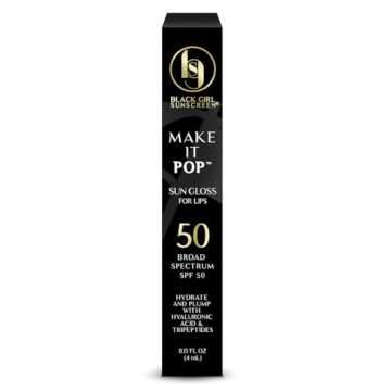 BLACK GIRL SUNSCREEN - Make It Pop Sungloss - Revolutionary Sun Protection and Gloss in One - SPF 50 (Clear Skyes)