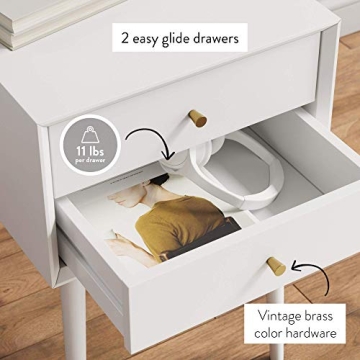 Stylish Nathan James Harper Nightstand for Smart Storage