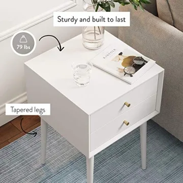 Stylish Nathan James Harper Nightstand for Smart Storage