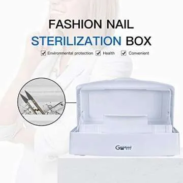 Gusnilo Nail Art Tools Storage Box for Organizing Tools