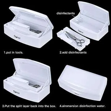 Gusnilo Nail Art Tools Storage Box for Organizing Tools