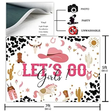 Avezano Let's Go Girls Backdrop for Bachelorette Celebrations