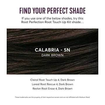 Madison Reed Root Perfection Permanent Root Touch Up, Dark Brown 5N Calabria, 10 Minutes for 100% Gray Root Coverage, Ammonia-Free Hair Dye, Two Applications