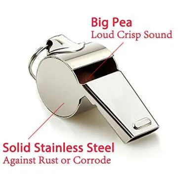 Hipat 12 Pack Sports Whistles Set - Durable & Loud Sound