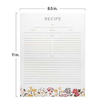 Elegant Jot & Mark Recipe Card Paper & Protectors - 30 Count
