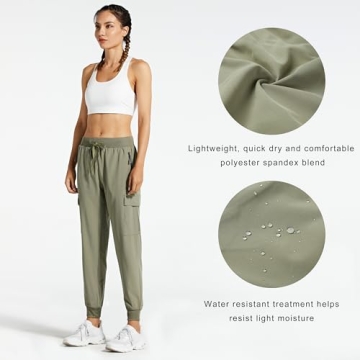Libin Women's Lightweight Outdoor Cargo Joggers for Active Life