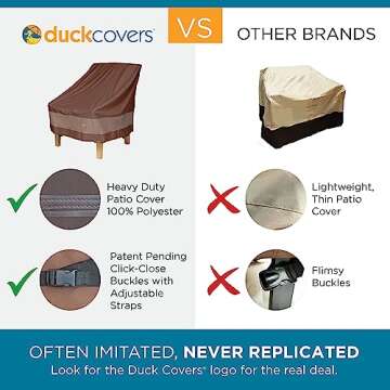 Duck Covers Ultimate Waterproof 104 Inch Patio Sofa Cover, Patio Furniture Covers