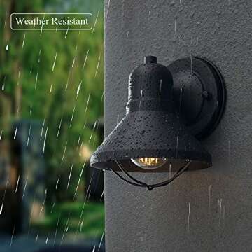 Stylish ARPENTER Outdoor Wall Light Fixtures - 2-Pack